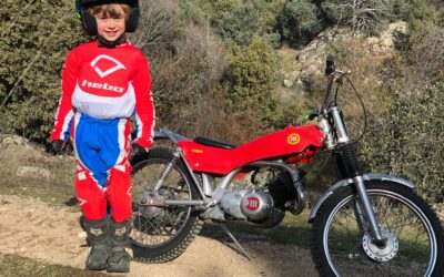 Exhibición de los peques en el X-Trial de Madrid. ¡Papá, quiero montar en moto!